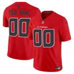 Custom 2024 New Houston Texans Red Stitched Alternate F.U.S.E Vapor Football Jersey Style 2