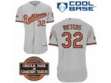 mlb baltimore orioles #32 wieters grey cool base [20th anniversa