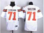 Nike Cleveland Browns #71 Danny Shelton elite white jerseys