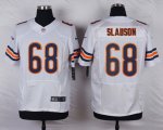 nike chicago bears #68 slauson white elite jerseys