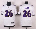 nike baltimore ravens #26 elam white elite jerseys