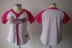 women mlb houston astros blank white and pink [2012 new]