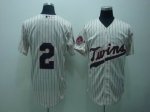 Baseball Jerseys minnesota Twins #2 span cream(50th)