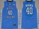 Men's North Carolina Tar Heels #40 Harrison Barnes 2016 Light Blue Swingman College Basketball Jersey