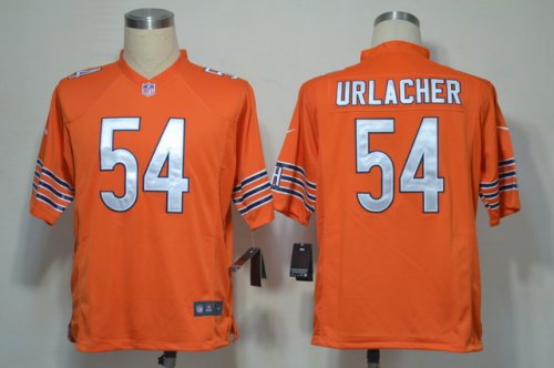 nike nfl chicago bears #54 urlacher orange jerseys [game]