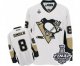 Men's Reebok Pittsburgh Penguins #8 Brian Dumoulin Authentic White Away 2017 Stanley Cup Final NHL Jersey