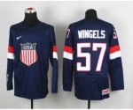 2014 world championship nhl jerseys USA #57 wingels blue