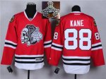 NHL Chicago Blackhawks #88 Patrick Kane Red(White Skull) 2014 St