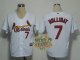mlb st.louis cardinals #7 holliday white(cool base)