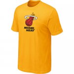 nba miami heat big & tall primary logo yellow T-Shirt