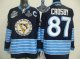 Men Pittsburgh Penguins #87 Sidney Crosby Dark Blue 2011 Winter Classic Vintage 2017 Stanley Cup Finals Champions Stitched NHL Jersey