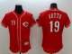 Men's MLB Cincinnati Reds #19 Joey Votto Red Flexbase Authentic Collection Jersey