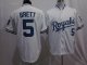 Baseball Jerseys kansas city royals #5 brett m&n white