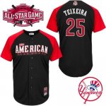 Yankees #25 Mark Teixeira Black 2015 All-Star American League St