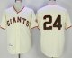 men mlb san francisco giants #24 willie mays cream throwback mitchell and ness stitched baseball jerseys