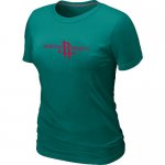women nba houston rockets big & tall primary logo L.green T-Shir