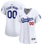 Custom Los Angeles Dodgers White Home Limited Jersey