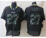 nike nfl green bay packers #27 lacy black [Elite united sideline