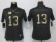 Women NFL New York Giants #13 Odell Beckham Jr Nike Anthracite Salute To Service Limited Jerseys