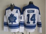 NHL Toronto Maple Leafs #14 Dave Keon white Throwback Stitched j