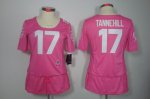 nike women nfl miami dolphins #17 tannehill pink [breast cancer