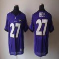 nike nfl baltimore ravens #27 ray rice purple [Elite Art Patch]