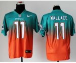 nike nfl miami dolphins #11 wallace green-orange [elite drift fa
