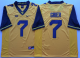 West Virginia Mountaineers Yellow #7 Will Grier College Jersey