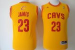 youth nba cleveland cavaliers #23 james yellow [revolution 30 sw