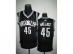 nba new jersey nets #45 gerald wallace black jerseys