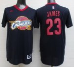 nba cleveland cavaliers #23 lebron james black short sleeve fashion stitched jerseys