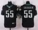 nike philadelphia eagles #55 graham elite black jerseys
