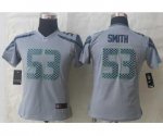 nike women nfl seattle seahawks #53 smith grey [nike limited]