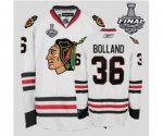 nhl chicago blackhawks #36 bolland white [2013 stanley cup]