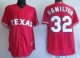 Baseball Jerseys texas rangers #32 hamilton red(cool base)