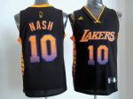 nba los angeles lakers #10 nash black jerseys [limited edition]