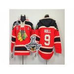 nhl chicago blackhawks #9 hull red [pullover hooded sweatshirt A