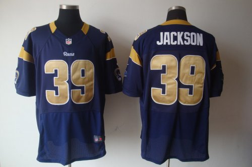 nike nfl st. louis rams #39 jackson elite blue jerseys