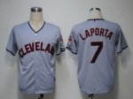 MLB Jerseys Cleveland Indians 7 Laporta Grey Cool Base