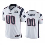 New England Patriots Custom White Nike Super Bowl LIII Vapor Untouchable Limited Jersey - Men