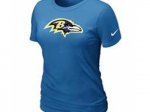 Women Baltimore Ravens L.blue T-Shirts
