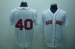 Baseball Jerseys boston red sox #40 lackey white (cool base)