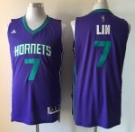 nba Charlotte Hornets #7 jeremy Lin purple jerseys [revolution 3