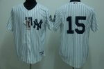 Baseball Jerseys new york yankees #15 munson white(2009 logo)