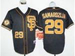 men's san francisco giants #29 jeff samardzija black 2016 cool base stitched baseball jerseys