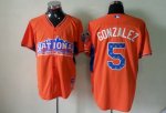 mlb 2013 all star colorado rockies #5 gonzalez oranger jerseys