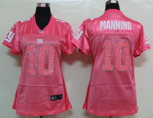 nike women nfl new york giants #10 manning pink [2012 new]