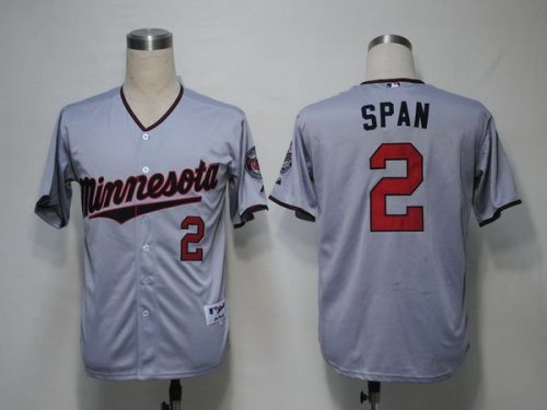 Baseball Jerseys minnesota twins #2 span grey[2011 minnesota]