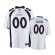 Denver Broncos #00 Custom White Nike Game Jersey - Men's