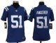 nike youth nfl indianapolis colts #51 angerer blue jerseys
